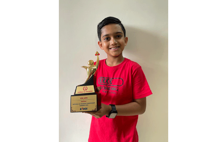 Ved's achievement - New Horizon Public School