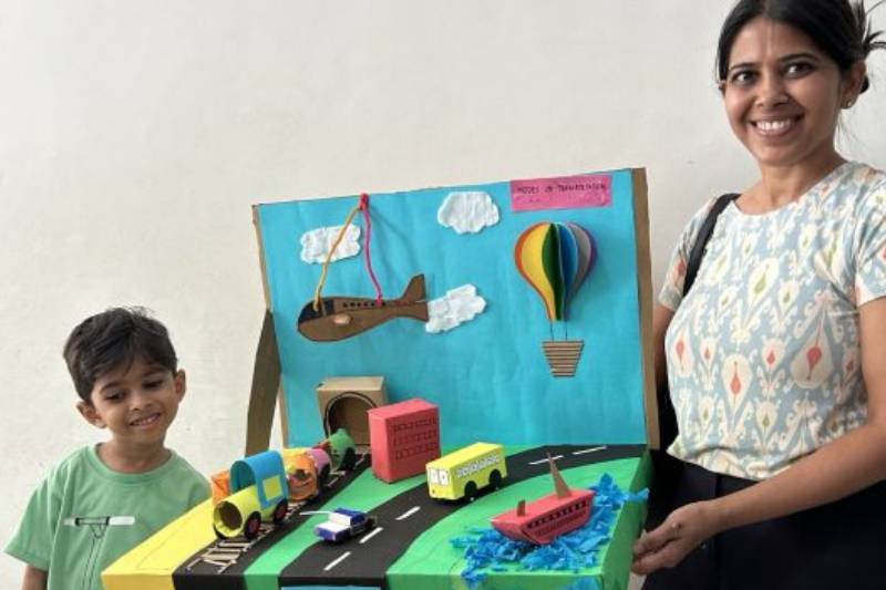 Engaging Creativity through Art and Craft Exhibition for parents of L.Kg