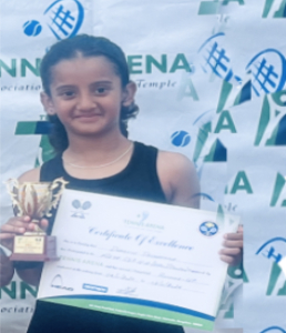  Dhaanvi Dechamma of Grade 4A bagged the runner up trophy in NATIONAL LEVEL ALL INDIA RANK TENNIS doubles tournament held at TENNIS ARENA Bangalore on 7th Nov 2024.  