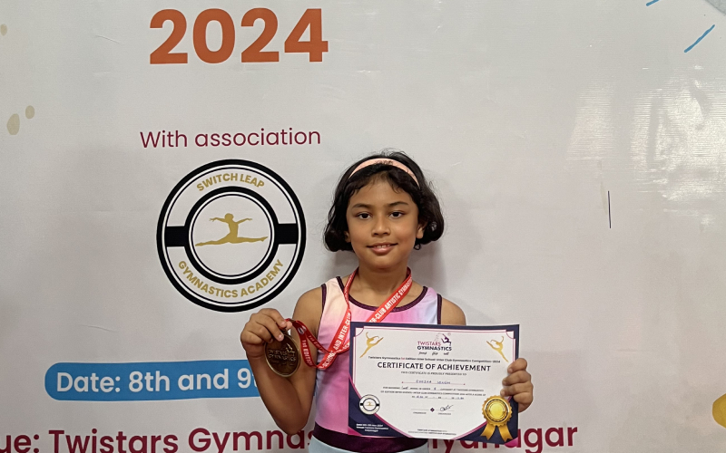 Evieka from Grade 3D has achieved remarkable success at the recent inter-school/inter-club Artistic Gymnastics competition.