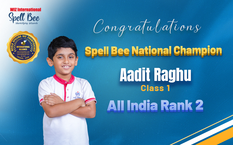 Aadit Raghu – Spell Bee National Champion 2025