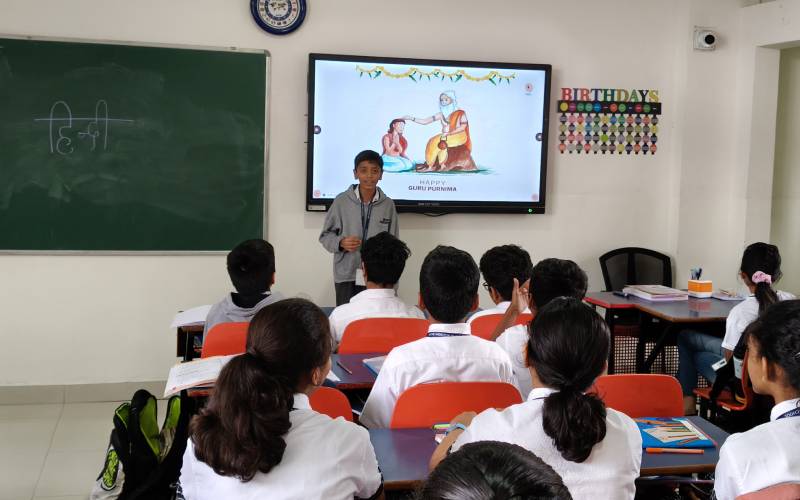 students together after Guru Purnima